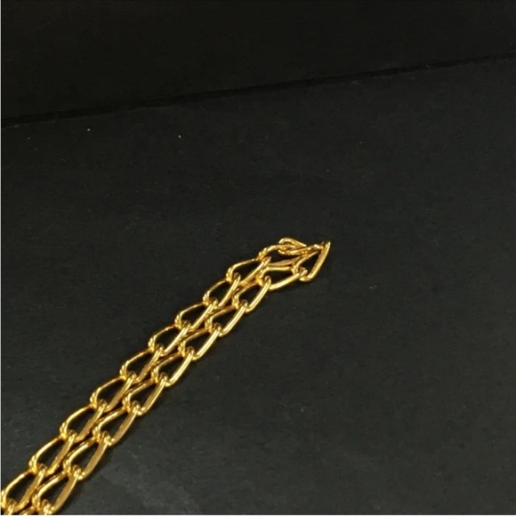 GUCCI Sherry Line Perfume Bottle Gold Tone Pendant Necklace, Authentic - Picture 5 of 7